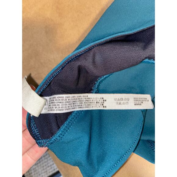 Free People FP Movement size Large Teal Halter Style Sports Bra GUC - Picture 10 of 11